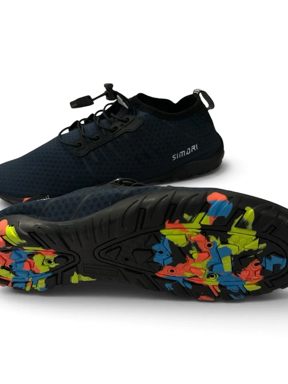 Men's Navy Athletic Sneakers with Quick-Lace System